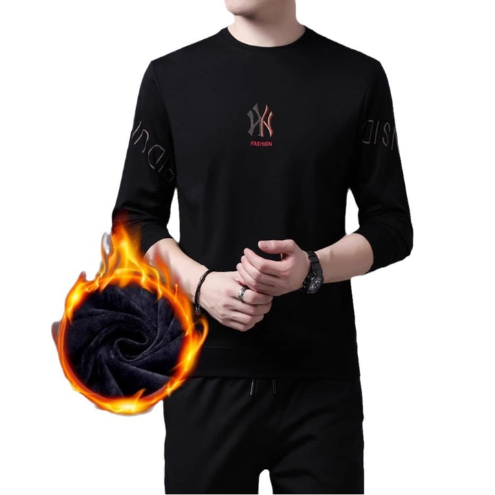 Men's stylish long-sleeve sweater with modern lettering Lisslune