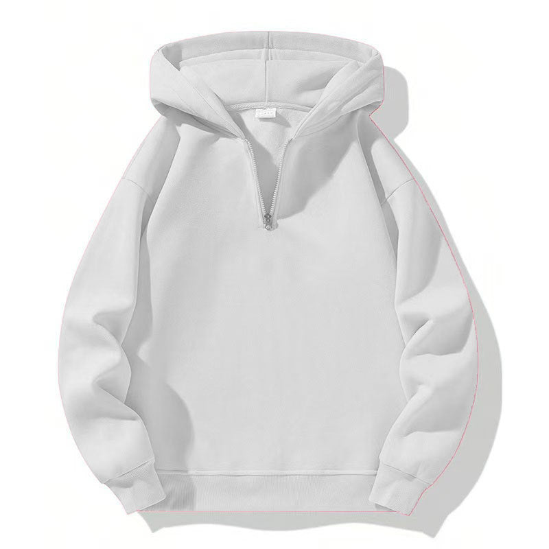 Men's sporty hoodie with half zipper Lisslune