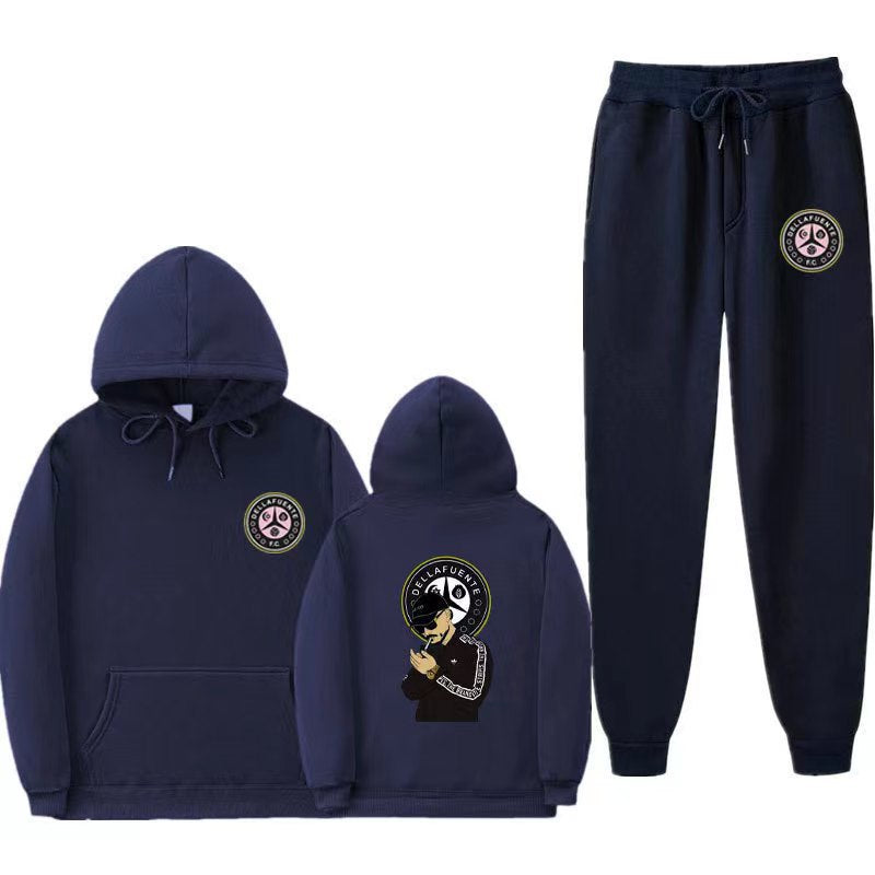 Women's set of hoodie and jogging pants with unique print Lisslune