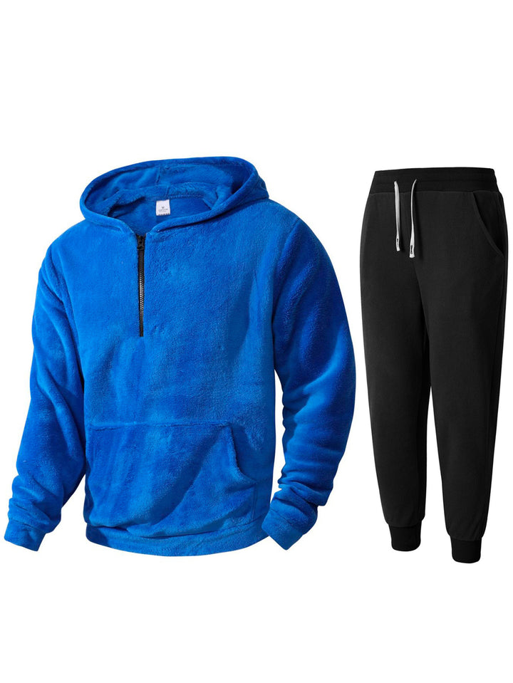 Men's Cozy Fleece Hoodie and Sweatpants Set Lisslune