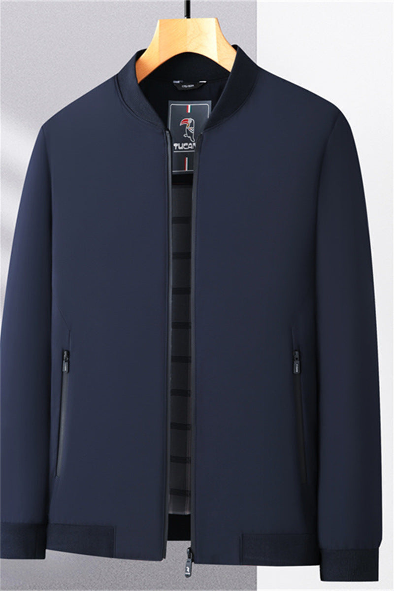 Men's Sporty Bomber Jacket with Light Inner Lining Lisslune