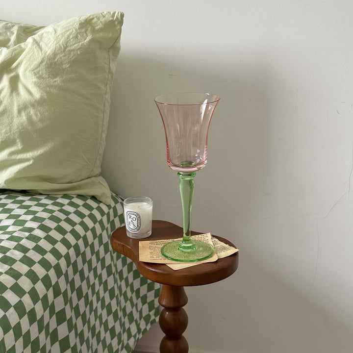 Lisslune | Vintage French Style Pink Champagne Glass