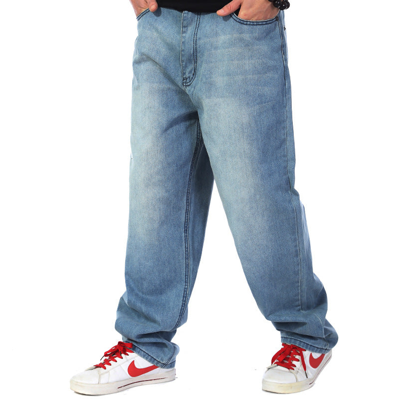 Men's loose cargo jeans in casual style Lisslune