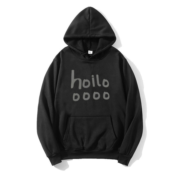 Women's hoodie with loose fit and creative print Lisslune