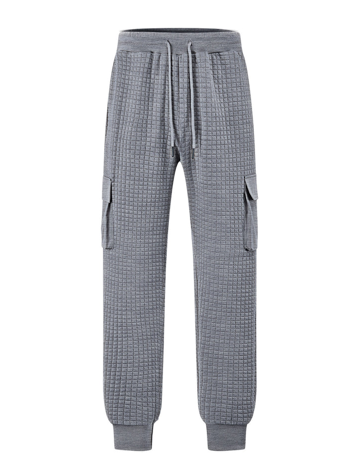 Men's cargo jogging pants with textured design and practical pockets Lisslune