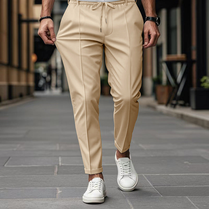 Men's stylish sports trousers with elastic waistband and practical side pockets Lisslune