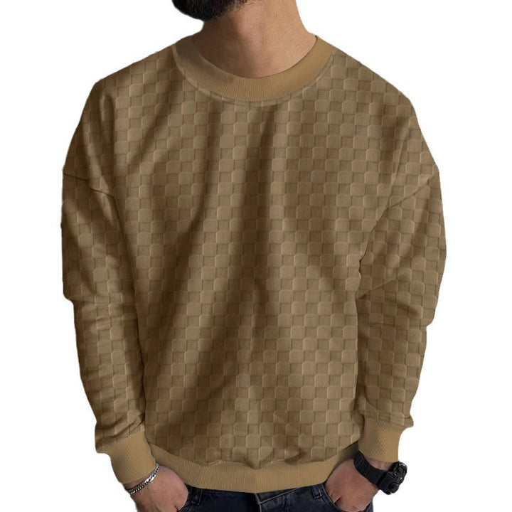 Men's Fashion Sweatshirt with Textured Design Lisslune
