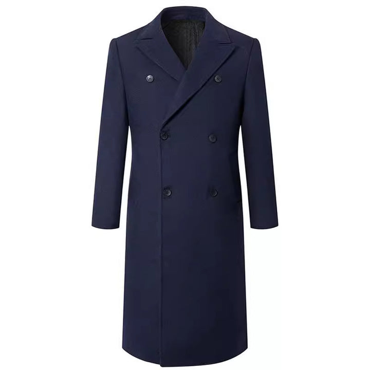 Men's elegant double-breasted coat made of high-quality material Lisslune