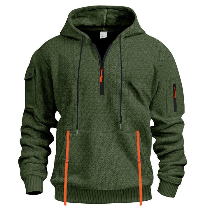 Men's functional hoodie with zipper and practical pockets Lisslune