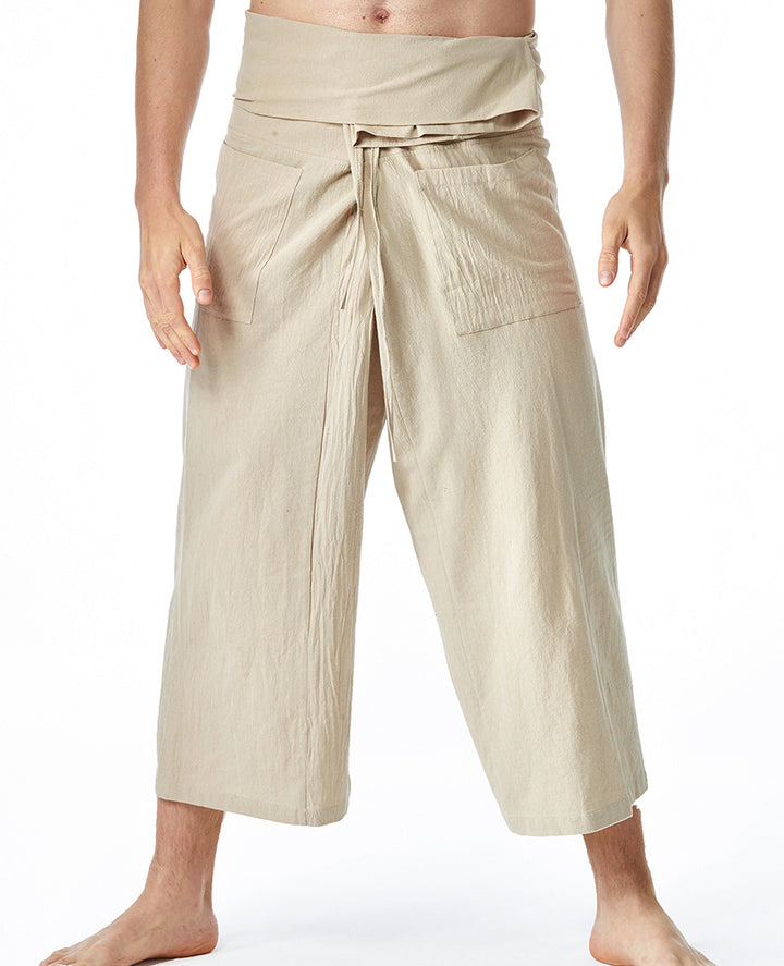 Men's casual pleated trousers with practical side pockets Lisslune