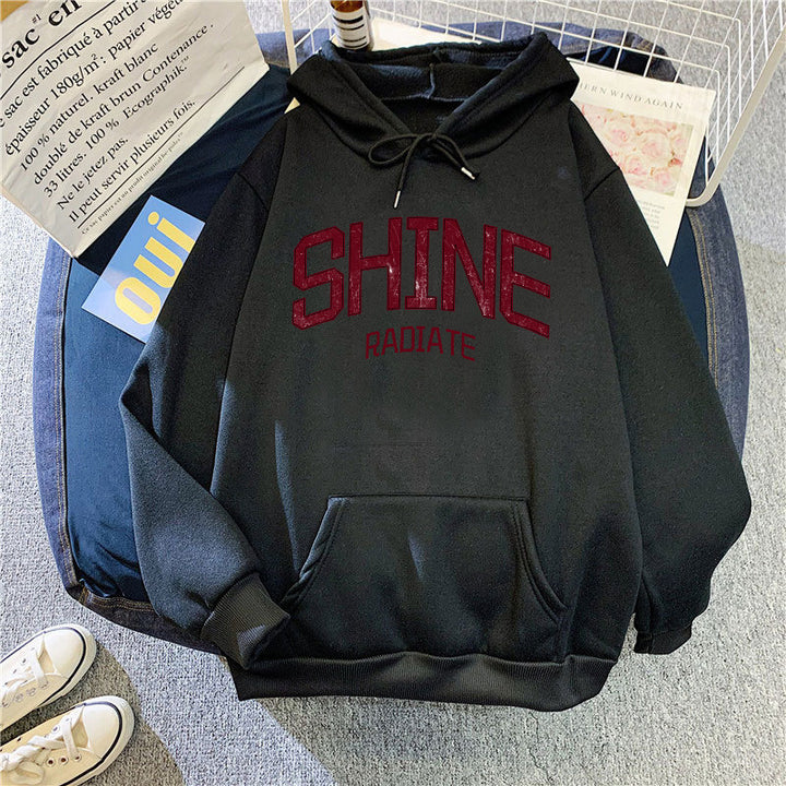 Women's hoodie with eye-catching lettering Lisslune