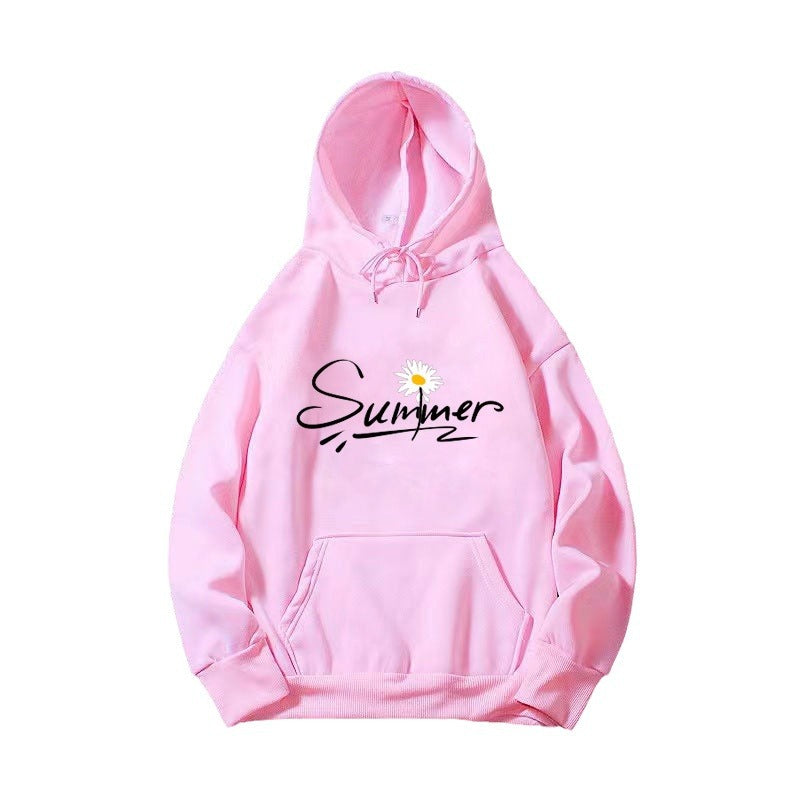 Women's hooded sweatshirt with cool summer motif Lisslune