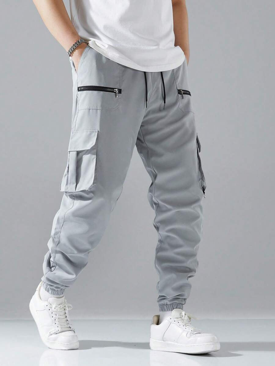 Men's stylish cargo jogger pants with practical pocket design Lisslune