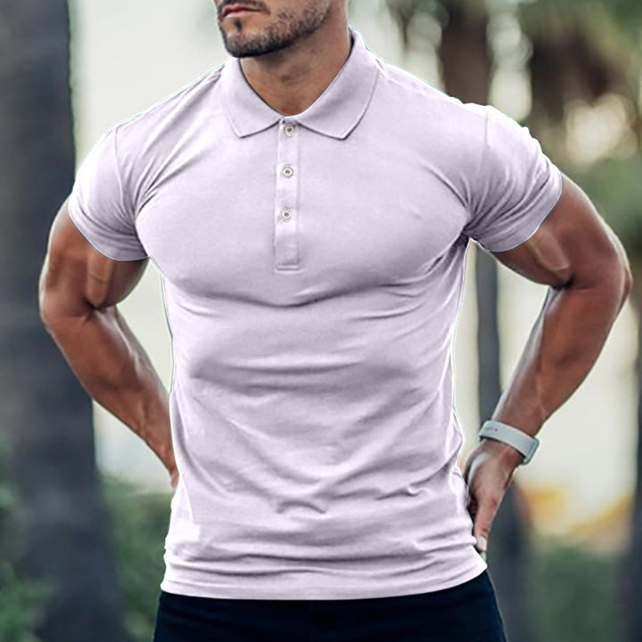 Men's polo shirt with a body-hugging fit and high-quality pique texture Lisslune