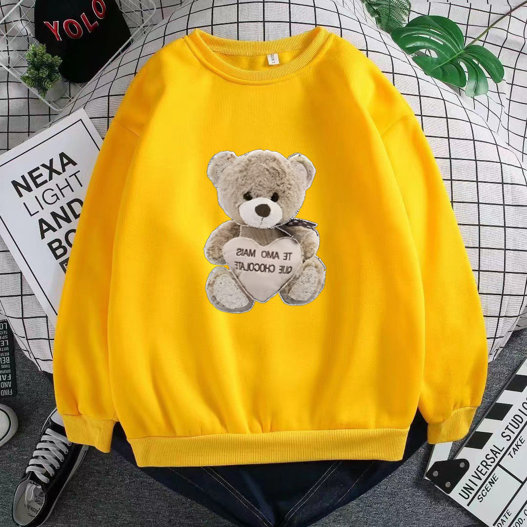 Women's sweatshirt with embroidered bear motif Lisslune