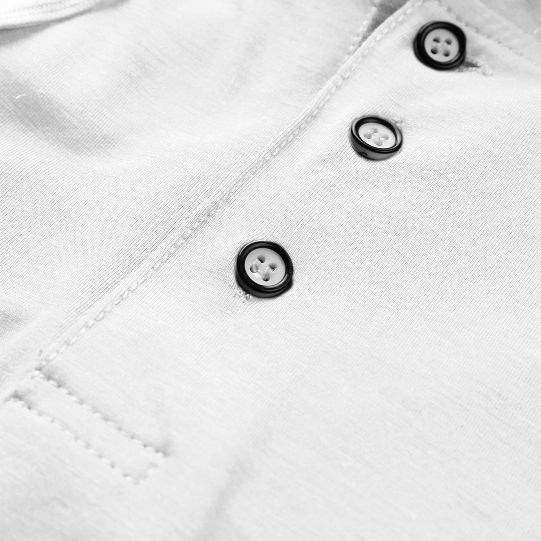 Men's Long Sleeve Hoodie with Button Placket and Athletic Fit Lisslune