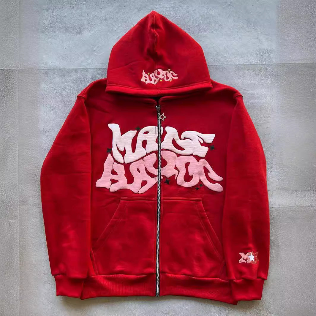 Women’s sporty hoodie jacket in urban graffiti style Lisslune