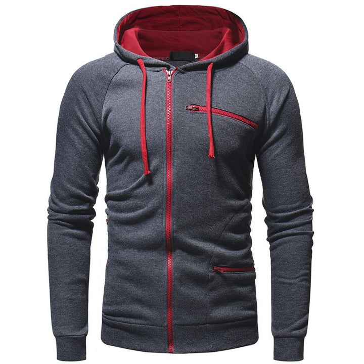 Men's hoodie with functional zipper pockets Lisslune