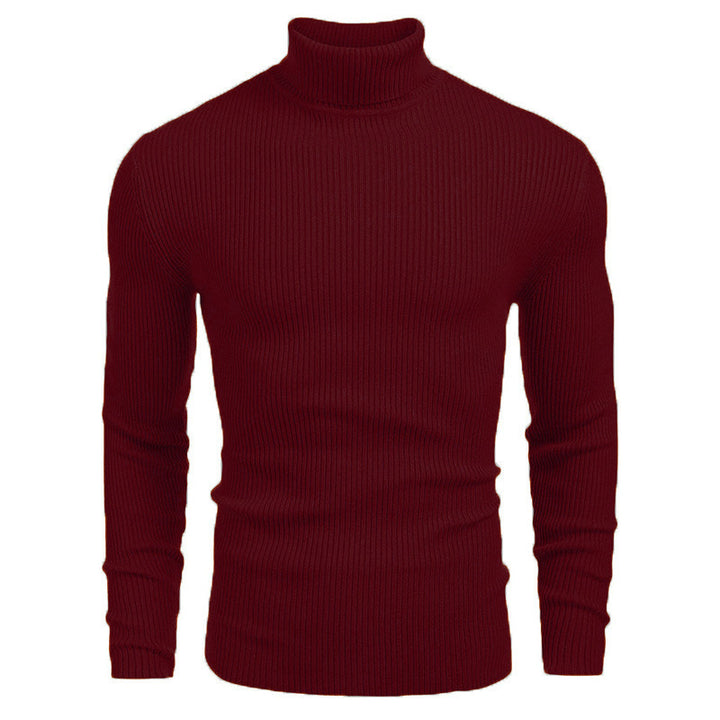 Men's turtleneck sweater made of fine rib knit Lisslune
