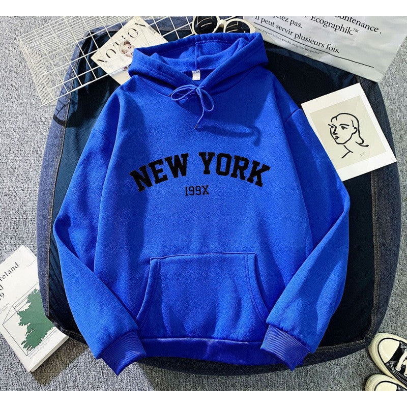 Women's hoodie with sporty New York print Lisslune