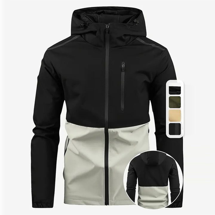 Men's multifunctional transitional jacket with hidden hood Lisslune