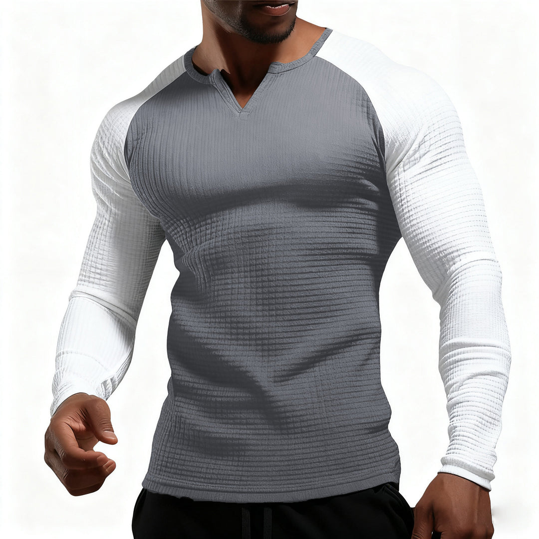 Men's Long Sleeve Shirt with Innovative Structure Design Lisslune