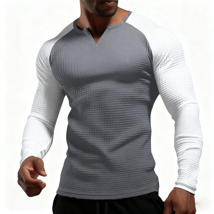 Men's Long Sleeve Shirt with Innovative Structure Design Lisslune