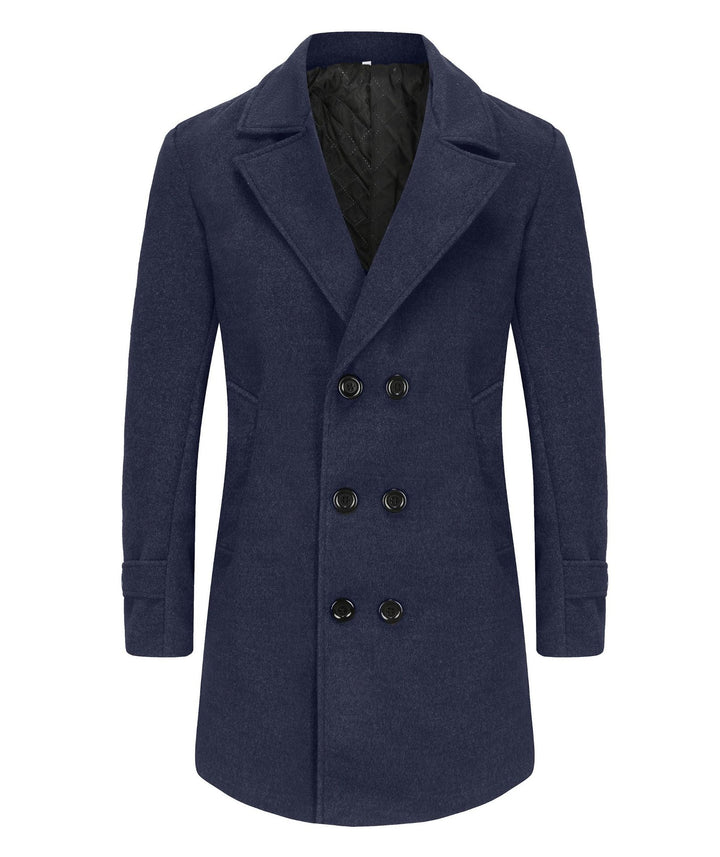 Men's elegant wool double coat Lisslune