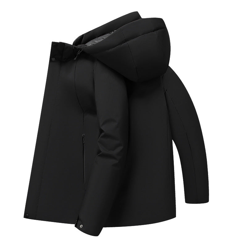 Men's insulated functional jacket with hood and water-repellent properties Lisslune