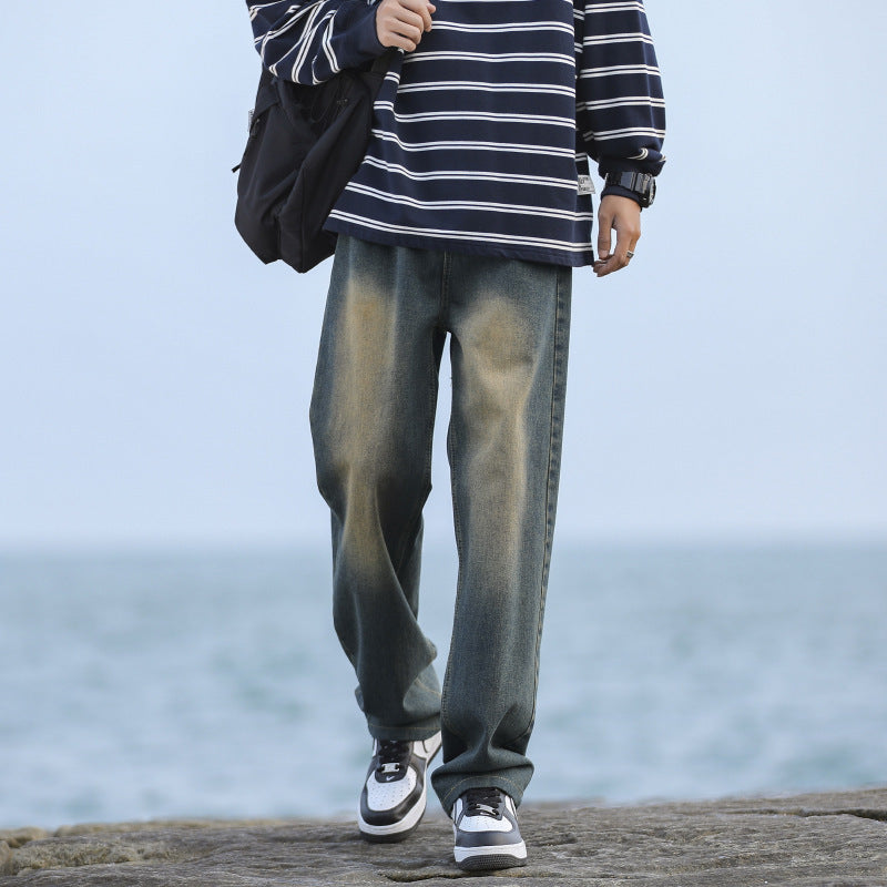 Men's Casual High-Waist Jeans In Vintage Style Lisslune