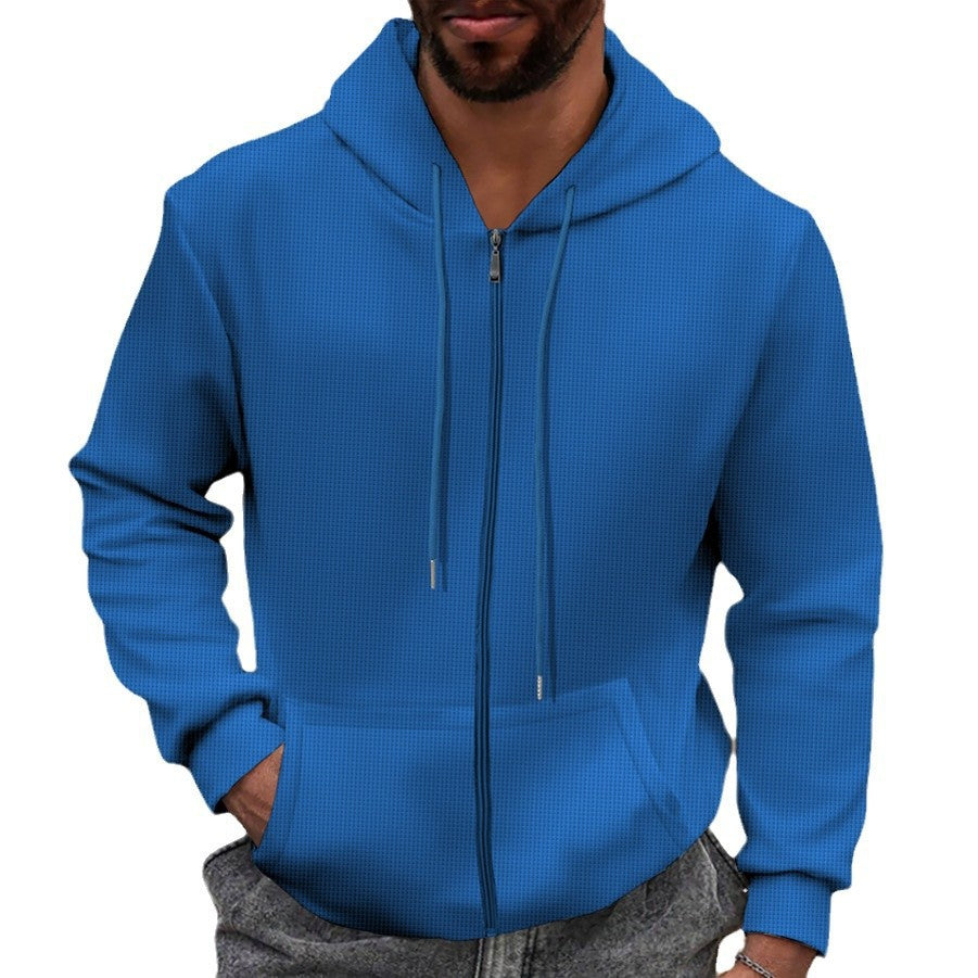Men's hooded jacket with textured surface and practical pockets Lisslune
