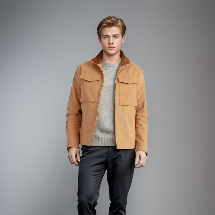 Men's stylish transitional jacket with practical pockets Lisslune