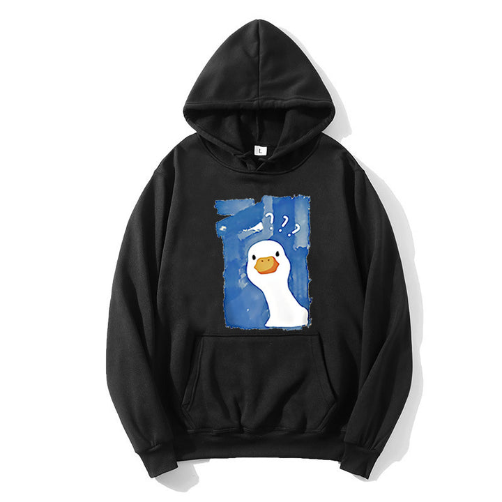 Women's Hoodie with Playful Duck Motif Lisslune 1772613013