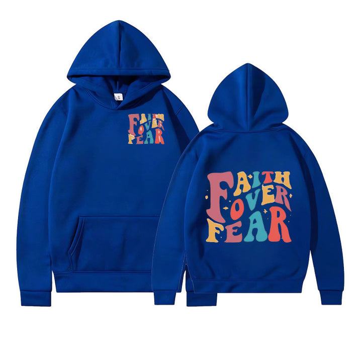 Women's hoodie with creative lettering and soft inner fleece Lisslune