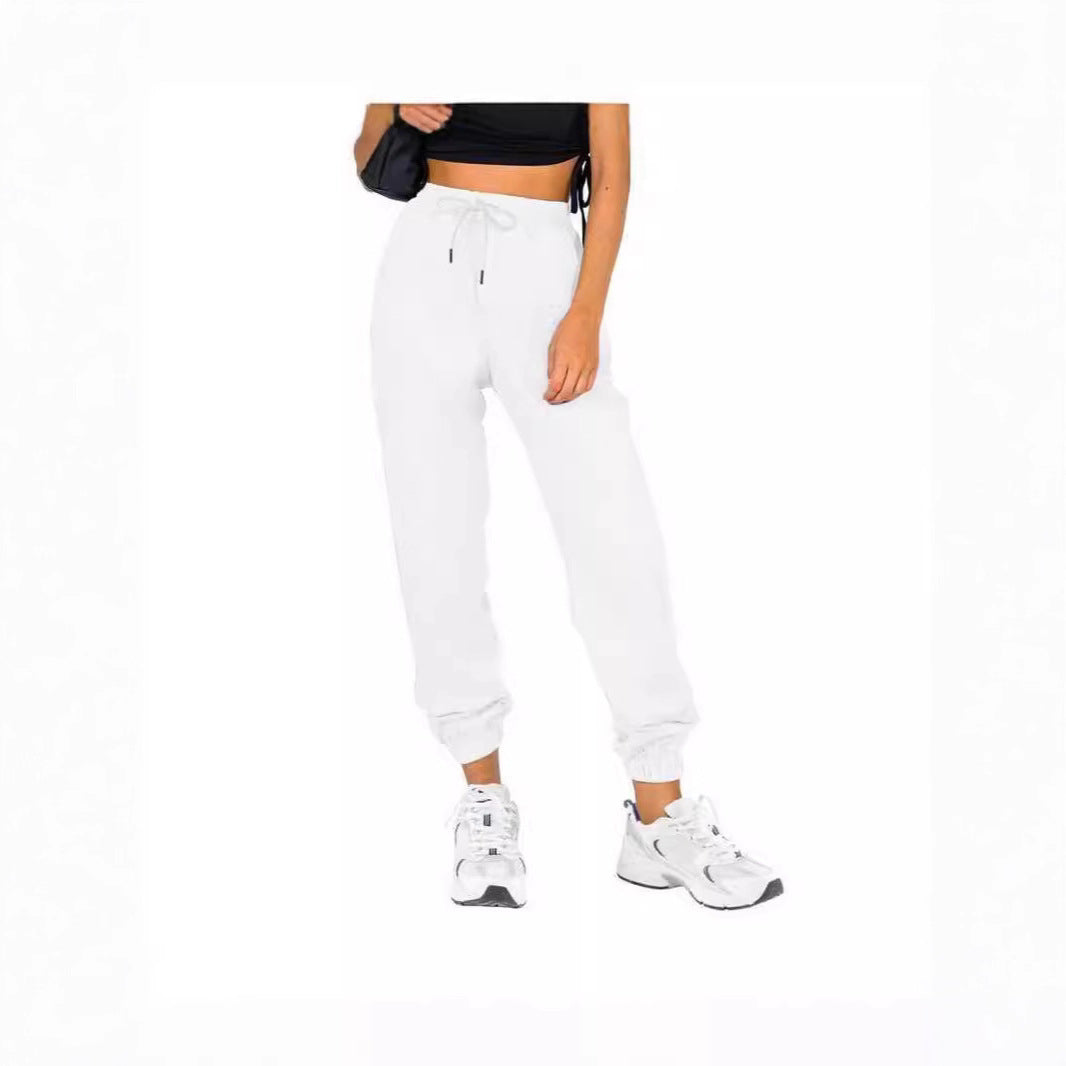 Women Comfortable Relaxed Fit Jogging Pants with Elastic Waistband and Practical Pockets Lisslune