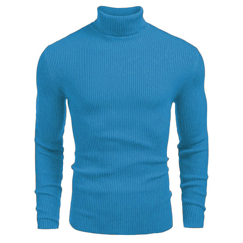 Men's turtleneck sweater made of fine rib knit Lisslune