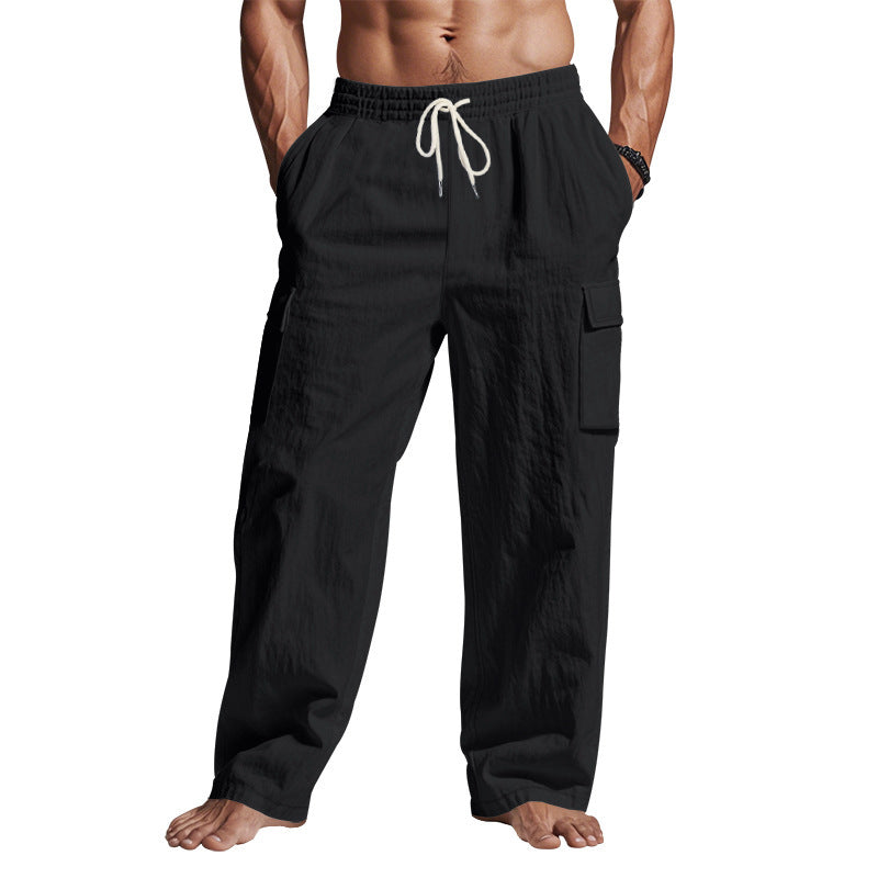 Men's comfortable cargo pants with practical side pockets Lisslune