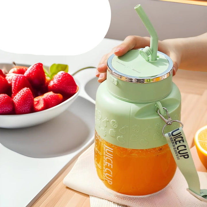 Lisslune | 2in1 Bottle Mixer with Straw 800ml - Perfect for On the Go!