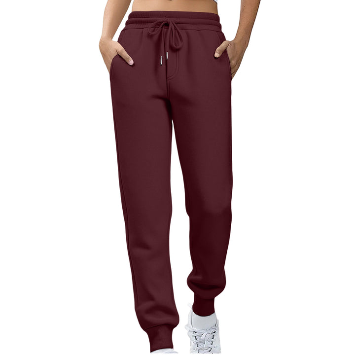 Women Relaxed Fit Sweatpants with Elastic Waistband and Side Pockets Lisslune