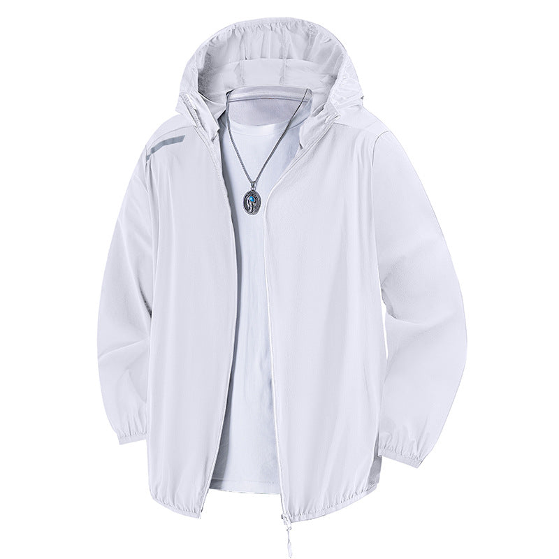 Men's lightweight training jacket with adjustable hood and breathable inserts Lisslune