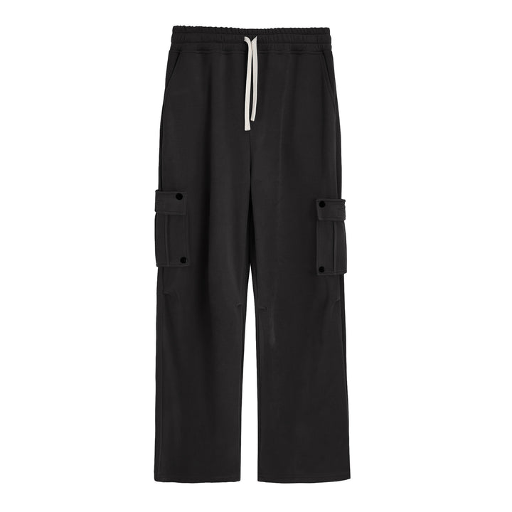 Men's Cargo Jogging Pants with Side Pockets and Elastic Waistband Lisslune