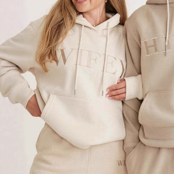 Men's hoodie with stylish lettering Lisslune
