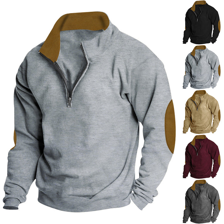 Men's sweater with high collar and zip closure Lisslune