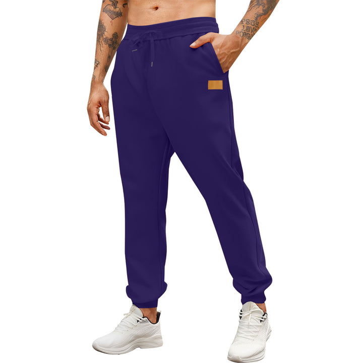 Men's sporty jogging pants with side zippered pockets and adjustable waistband Lisslune