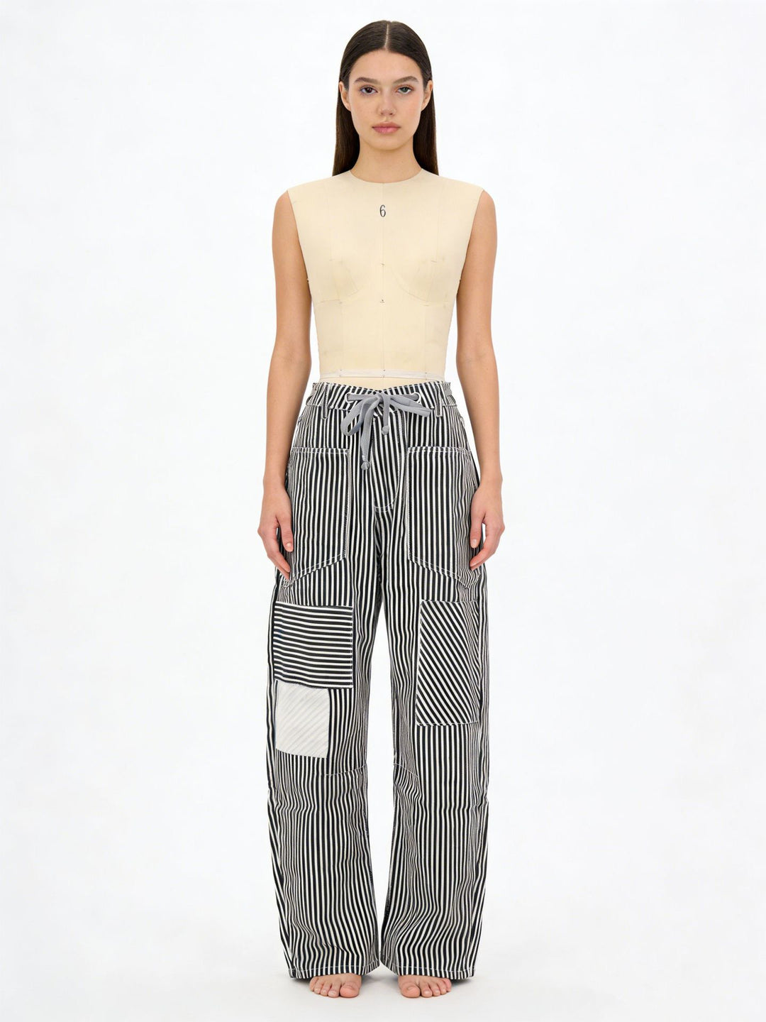 Damen weite Cargo-Hose mit praktischen Taschen und einzigartigem Design Lisslune