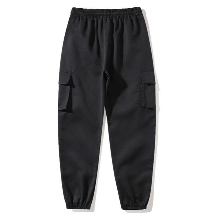 Men's cargo pants with elastic waistband and practical side pockets Lisslune