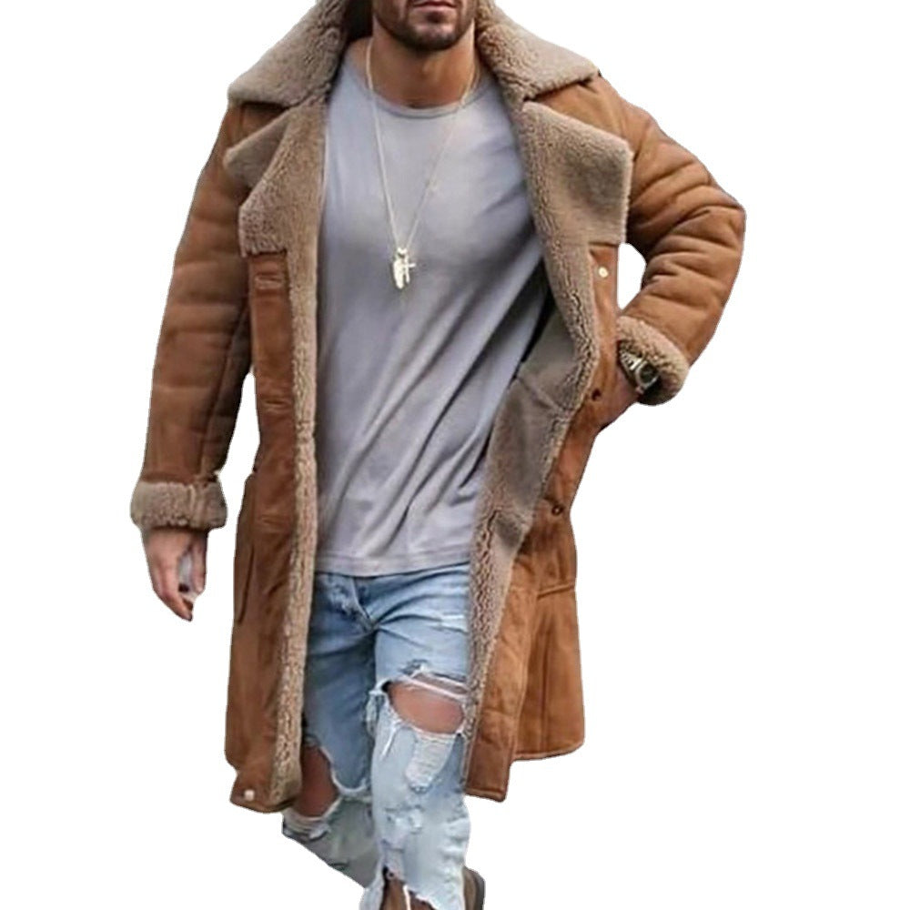 Men's lambskin coat in classic pilot style Lisslune