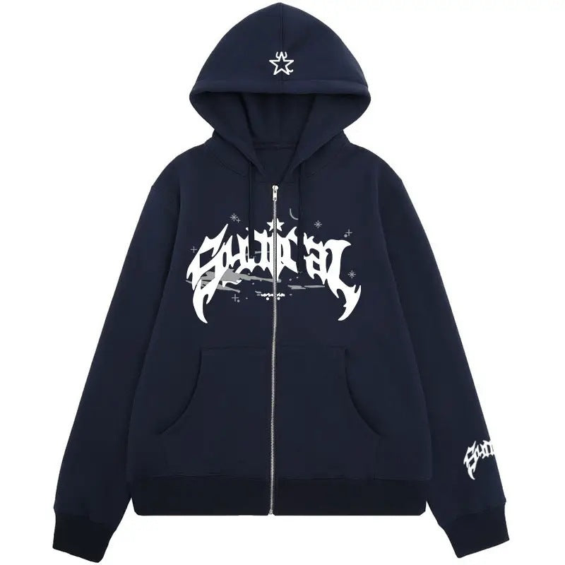 Women's hoodie with urban graphic element and practical pockets Lisslune