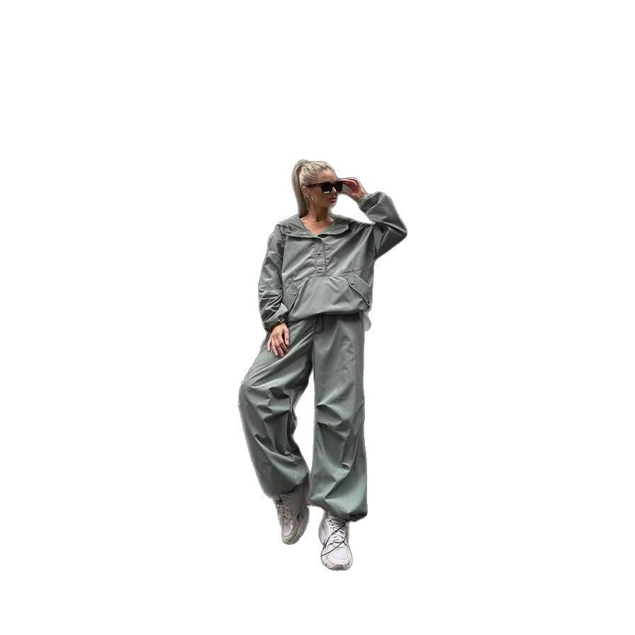 Women's sporty oversized jacket with practical pockets Lisslune