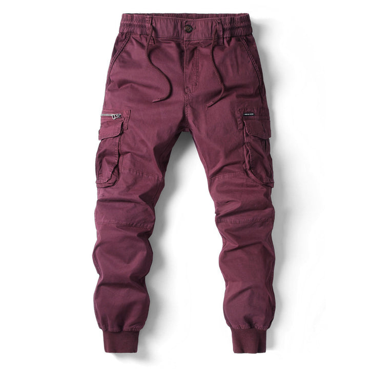Men's Cargo Jogging Pants with Adjustable Waist and Practical Pockets Lisslune